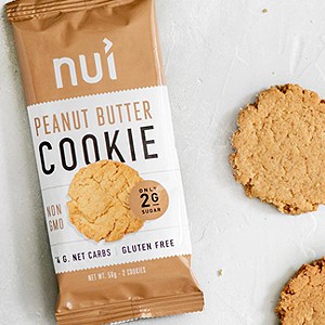 keto snack nui peanut butter cooikie
