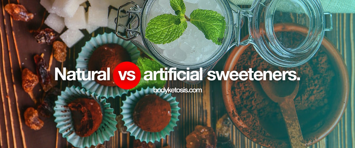 types of sweeteners - artificial vs natural sweeteners