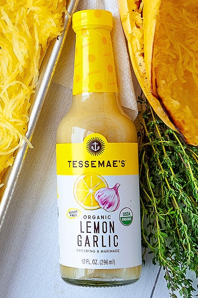 keto friendly Tessemae's Organic Lemon Garlic Salad Dressing