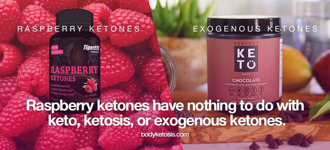 raspberry ketones are not exogenous ketones