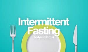 intermittent fasting with a plate